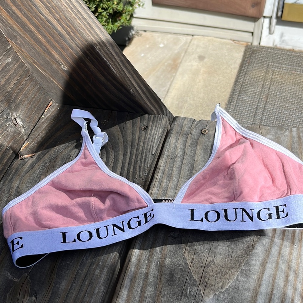 Lounge pink bralette size medium